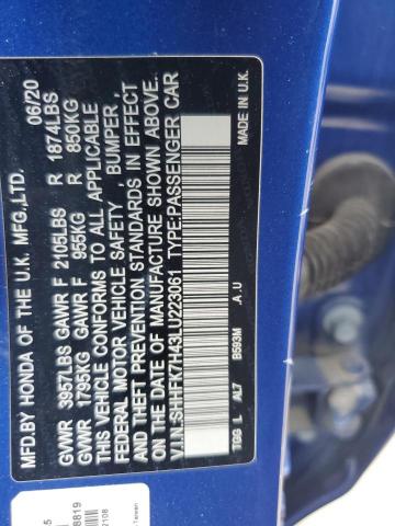 SHHFK7H43LU223061 Honda Civic Sport