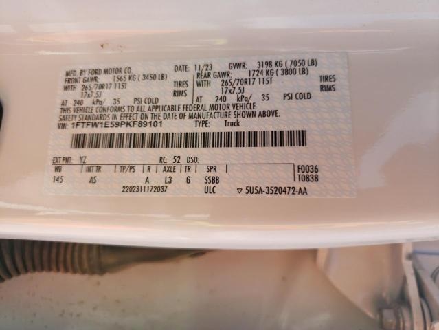 1FTFW1E59PKF89101 Ford F150 Supercrew