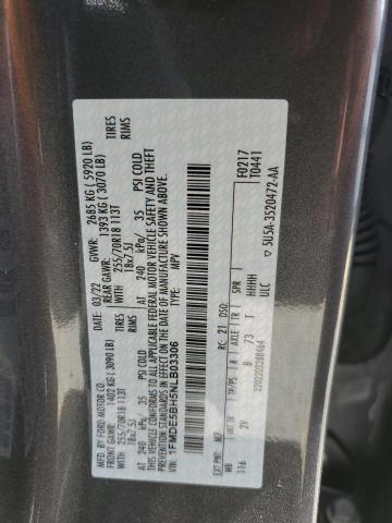 1FMDE5BH5NLB03306 Ford BRONCO BAS