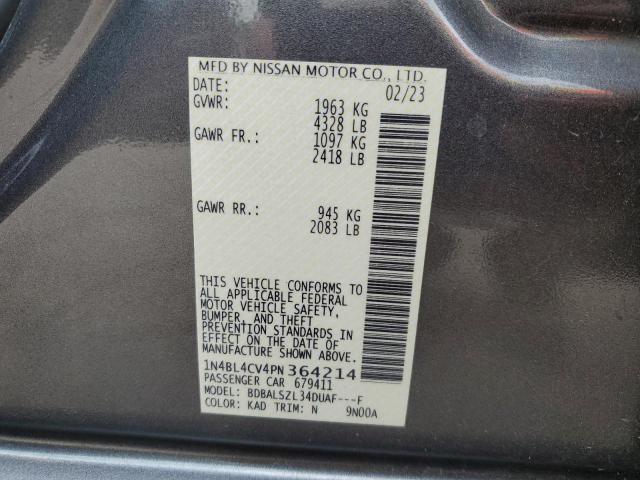 1N4BL4CV4PN364214 Nissan ALTIMA SR