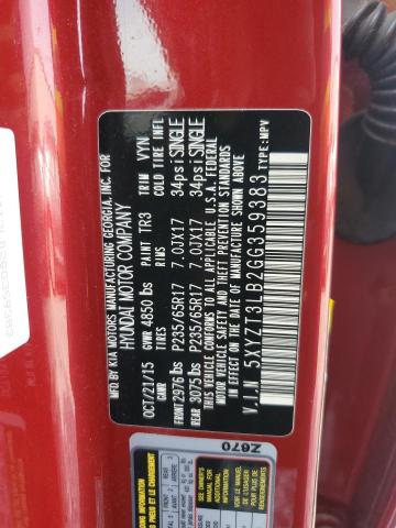 5XYZT3LB2GG359383 Hyundai SANTA FE SPORT