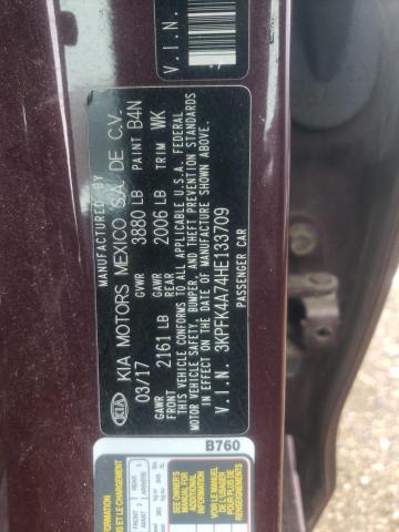 3KPFK4A74HE133709 KIA FORTE LX