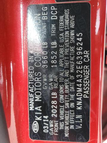 KNADM4A32E6396245 KIA RIO LX