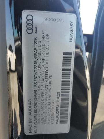 WAUAUGFF8J1067029 Audi A3 PREMIUM