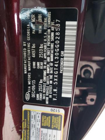 5XXGT4L30GG028537 KIA Optima Lx
