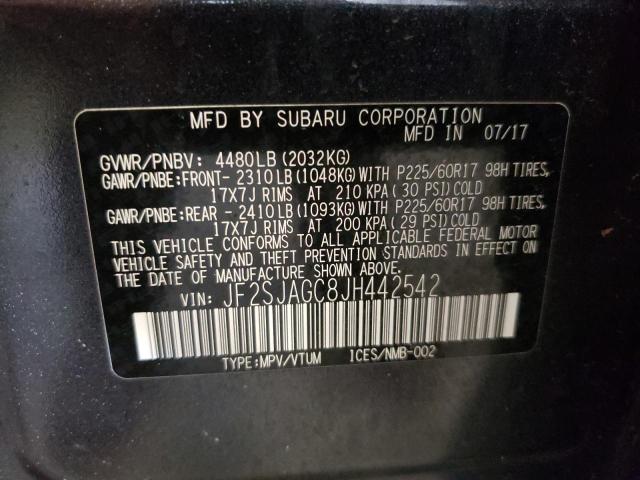 JF2SJAGC8JH442542 Subaru Forester 2.5i Premium