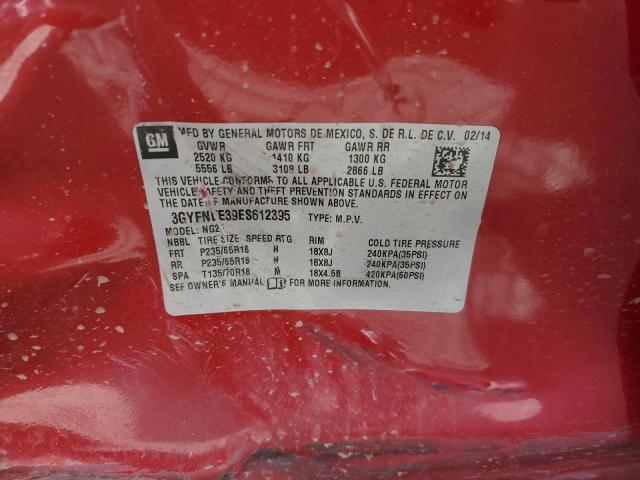 3GYFNEE39ES612395 Cadillac Srx Luxury Collection
