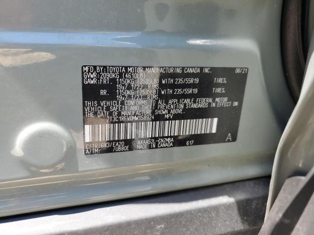 2T3C1RFV0MW158924 Toyota Rav4 Xle Premium
