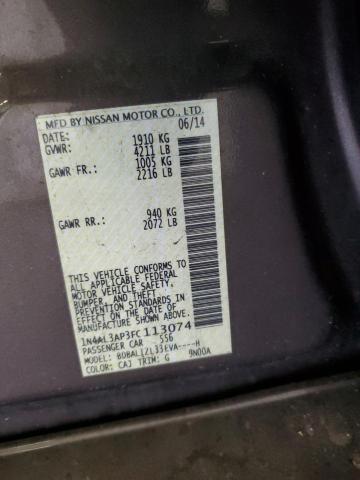 1N4AL3AP3FC113074 Nissan ALTIMA 2.5