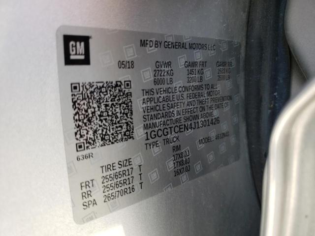 1GCGTCEN4J1301426 Chevrolet Colorado Lt