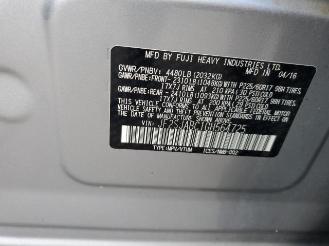 JF2SJABC1GH564725 Subaru Forester 2.5i