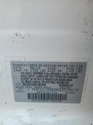 3N1CN7AP9FL901238 Nissan VERSA S