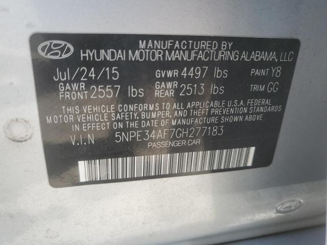 5NPE34AF7GH277183 Hyundai Sonata Sport