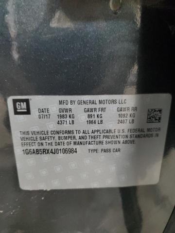 1G6AB5RX4J0106984 Cadillac ATS LUXURY