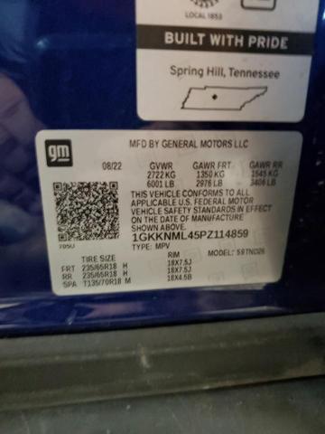 1GKKNML45PZ114859 GMC ACADIA SLT