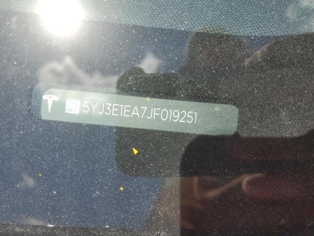 5YJ3E1EA7JF019251 Tesla MODEL 3