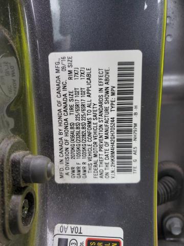 2HKRM4H42GH705244 Honda CR-V SE