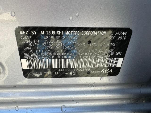 JA4AZ3A39HZ008409 Mitsubishi Outlander Se