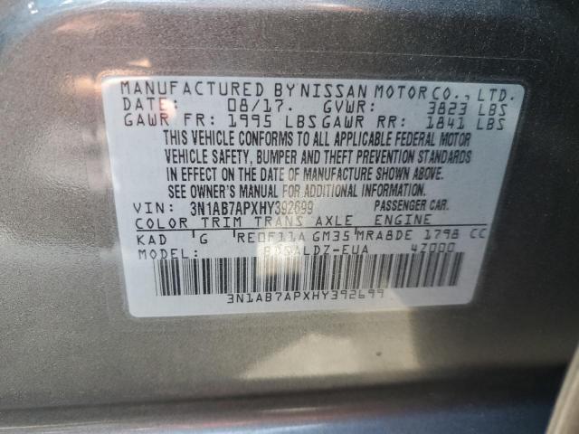 3N1AB7APXHY392699 Nissan SENTRA S