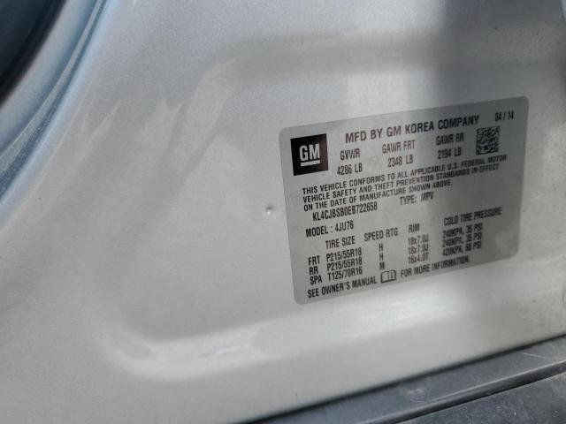 KL4CJBSB0EB722658 Buick Encore Convenience