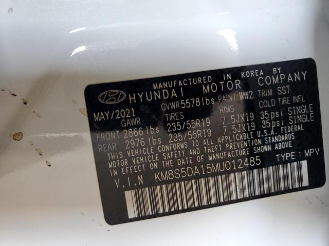 KM8S5DA15MU012485 Hyundai SANTA FE L
