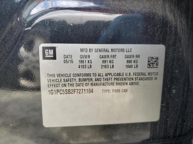 1G1PC5SB2F7271104 Chevrolet CRUZE LT