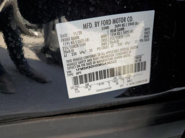 1FMSK8DHXMGA36322 Ford EXPLORER XLT