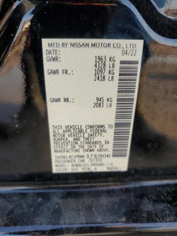 1N4BL4CV9NN376906 Nissan ALTIMA SR