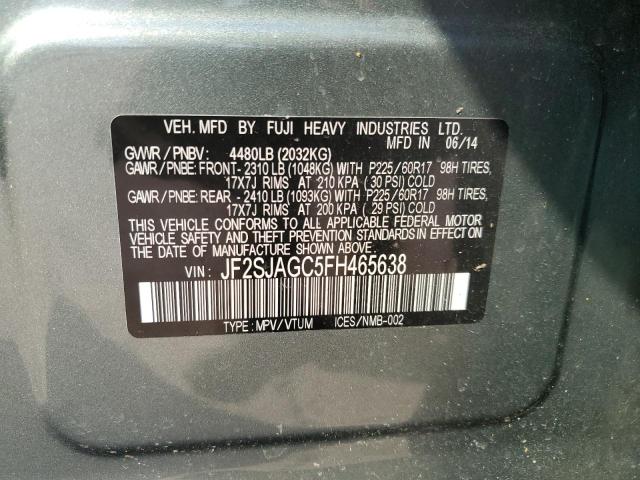 JF2SJAGC5FH465638 Subaru FORESTER 2