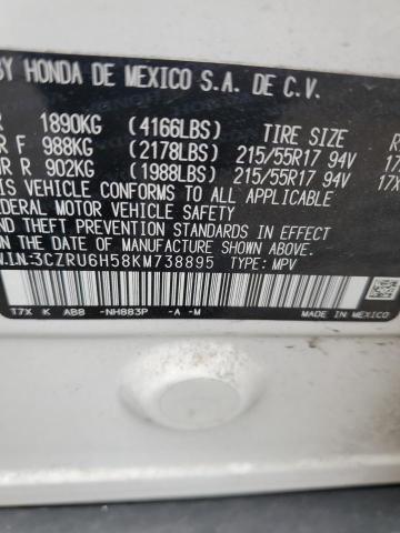 3CZRU6H58KM738895 Honda HR-V EX