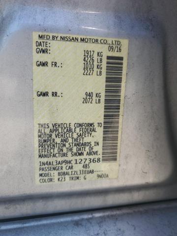 1N4AL3AP9HC127368 Nissan ALTIMA 2.5