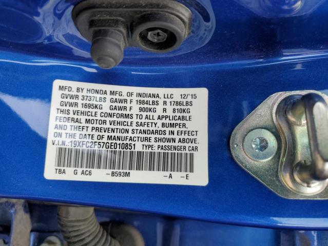 19XFC2F57GE010851 Honda Civic Lx