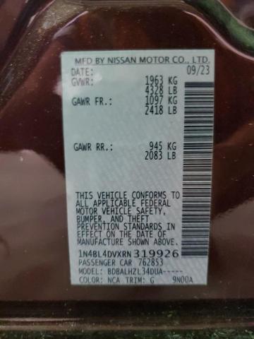 1N4BL4DVXRN319926 Nissan ALTIMA SV