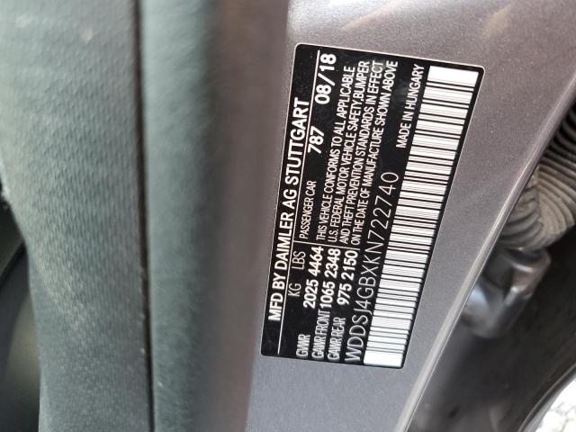 WDDSJ4GBXKN722740 Mercedes-Benz CLA 250 4M