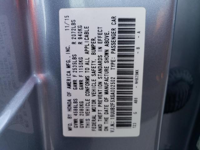 19UUB2F5XGA002502 Acura TLX TECH