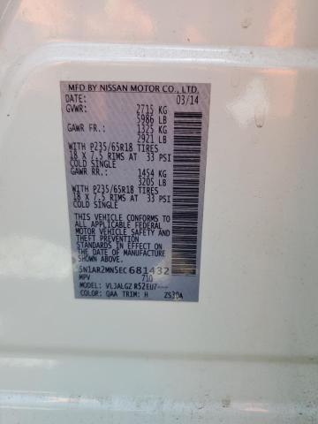 5N1AR2MN5EC681432 Nissan Pathfinder S