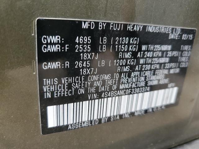 4S4BSANC0F3303374 Subaru Outback 2.5i Limited
