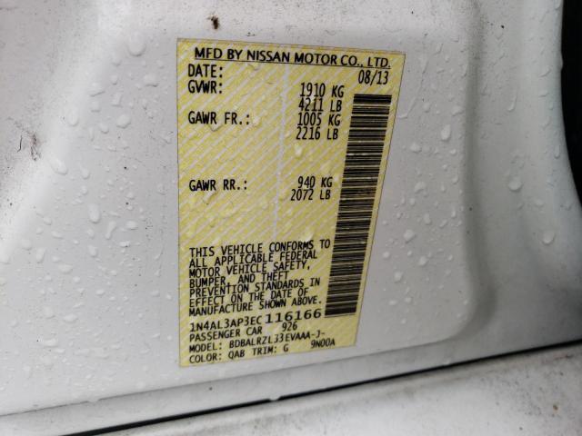 1N4AL3AP3EC116166 Nissan ALTIMA 2.5