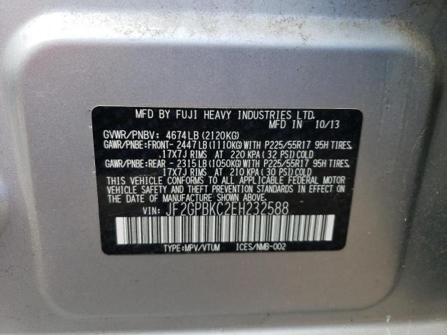 JF2GPBKC2EH232588 Subaru Xv Crosstrek 2.0i Hybrid Touring