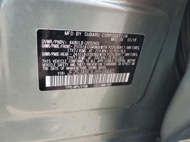 JF2SJABCXJH538440 Subaru Forester 2.5i