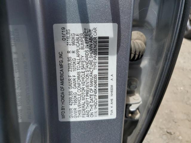1HGCV1F45KA048350 Honda ACCORD EX