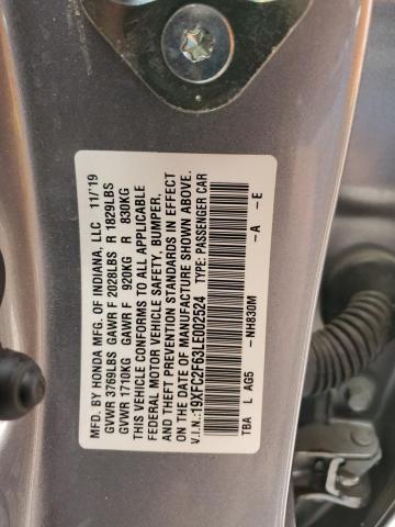 19XFC2F63LE002524 Honda Civic Lx