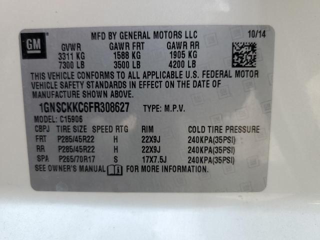 1GNSCKKC6FR308627 Chevrolet SUBURBAN C