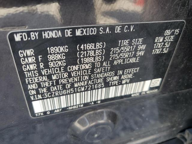 3CZRU6H51GM721685 Honda HR-V EX