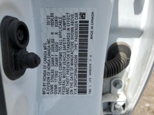 2HGFC2F64LH552269 Honda Civic Lx