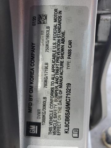 KL8CB6SA9MC710219 Chevrolet SPARK LS