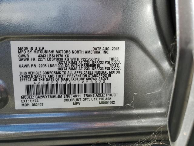 4A4AP3AU2FE050020 Mitsubishi Outlander Sport Es