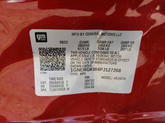 1GNERGKW4PJ127268 Chevrolet TRAVERSE L