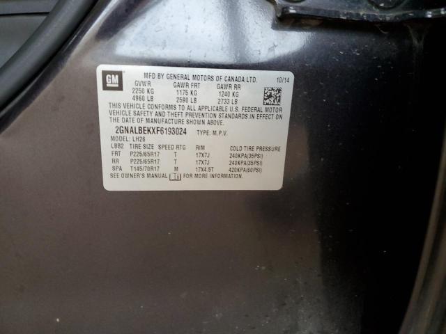 2GNALBEKXF6193024 Chevrolet EQUINOX LT