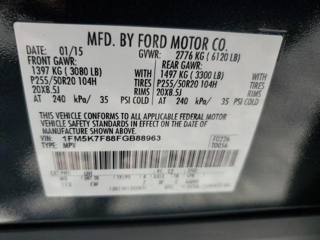 1FM5K7F88FGB88963 Ford Explorer Limited